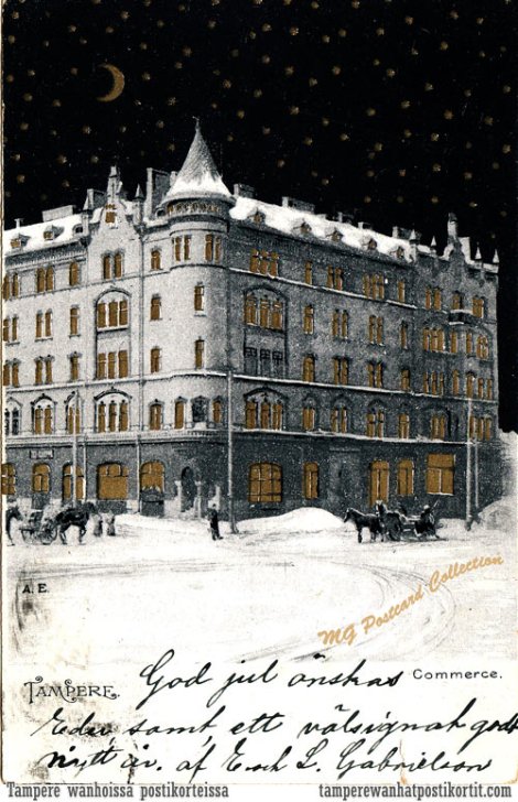 Commercen talo, joulukortti 1903